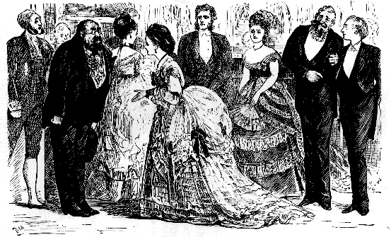 Guests at the more formal supper parties were similarly attired.